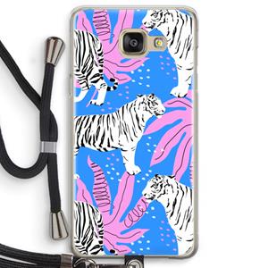 CaseCompany Tijger: Samsung Galaxy A5 (2016) Transparant Hoesje met koord