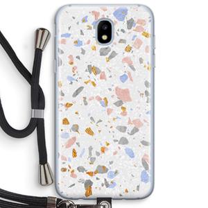 CaseCompany Terrazzo N°8: Samsung Galaxy J5 (2017) Transparant Hoesje met koord