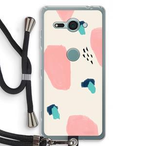CaseCompany Monday Surprise: Sony Xperia XZ2 Compact Transparant Hoesje met koord