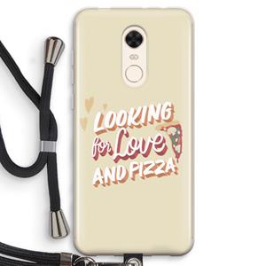 CaseCompany Pizza is the answer: Xiaomi Redmi 5 Transparant Hoesje met koord