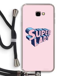 CaseCompany Superlady: Samsung Galaxy J4 Plus Transparant Hoesje met koord