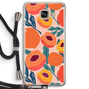 CaseCompany Perzik: Samsung Galaxy A5 (2016) Transparant Hoesje met koord