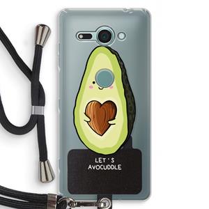 CaseCompany Avocuddle: Sony Xperia XZ2 Compact Transparant Hoesje met koord