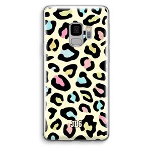CaseCompany Leopard pattern: Samsung Galaxy S9 Transparant Hoesje