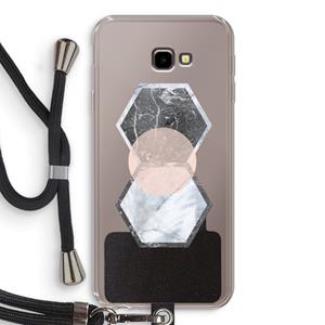 CaseCompany Creatieve toets: Samsung Galaxy J4 Plus Transparant Hoesje met koord