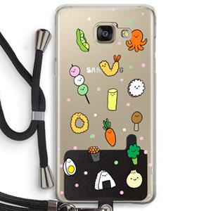 CaseCompany Happy bento friends: Samsung Galaxy A5 (2016) Transparant Hoesje met koord