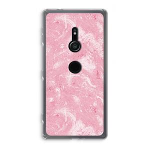 CaseCompany Abstract Painting Pink: Sony Xperia XZ2 Transparant Hoesje