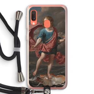 CaseCompany Soap Bubbles: Samsung Galaxy A20e Transparant Hoesje met koord