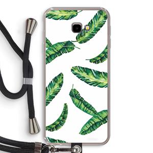 CaseCompany Lange bladeren: Samsung Galaxy J4 Plus Transparant Hoesje met koord