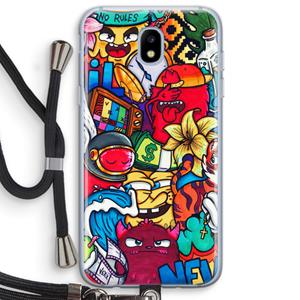 CaseCompany No Rules: Samsung Galaxy J5 (2017) Transparant Hoesje met koord