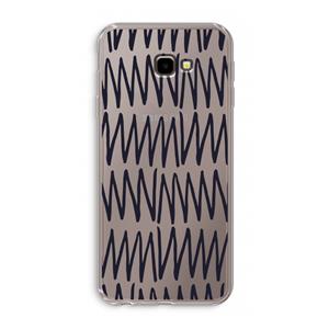 CaseCompany Marrakech Zigzag: Samsung Galaxy J4 Plus Transparant Hoesje