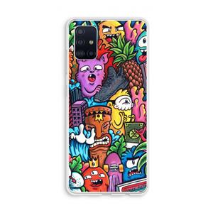 CaseCompany Vexx Mixtape: Galaxy A51 4G Transparant Hoesje
