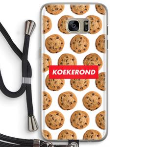 CaseCompany Koekerond: Samsung Galaxy S7 Edge Transparant Hoesje met koord