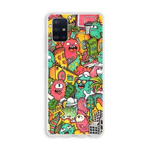 CaseCompany Vexx City: Galaxy A51 4G Transparant Hoesje