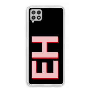 CaseCompany Monogram: Samsung Galaxy A22 4G Transparant Hoesje