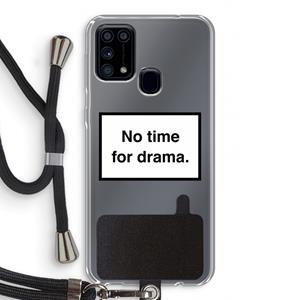 CaseCompany No drama: Samsung Galaxy M31 Transparant Hoesje met koord