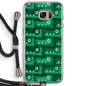 CaseCompany Crocs: Samsung Galaxy S7 Edge Transparant Hoesje met koord