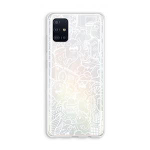 CaseCompany Vexx City #2: Galaxy A51 4G Transparant Hoesje