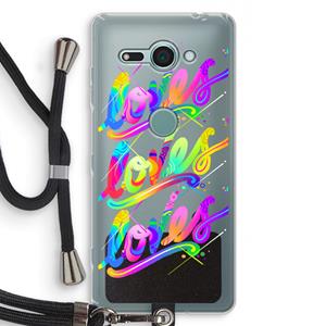 CaseCompany Loves: Sony Xperia XZ2 Compact Transparant Hoesje met koord