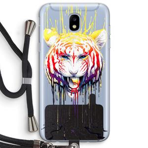 CaseCompany Fading: Samsung Galaxy J5 (2017) Transparant Hoesje met koord