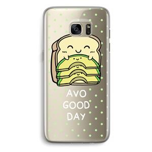 CaseCompany Avo Good Day: Samsung Galaxy S7 Edge Transparant Hoesje