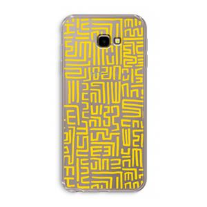 CaseCompany Majorelle Blue Print: Samsung Galaxy J4 Plus Transparant Hoesje