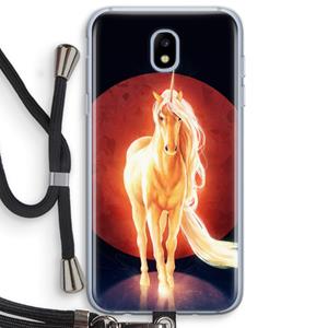 CaseCompany Last Unicorn: Samsung Galaxy J5 (2017) Transparant Hoesje met koord