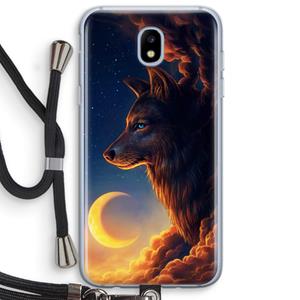 CaseCompany Night Guardian: Samsung Galaxy J5 (2017) Transparant Hoesje met koord