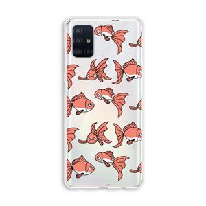 CaseCompany Blub: Galaxy A51 4G Transparant Hoesje
