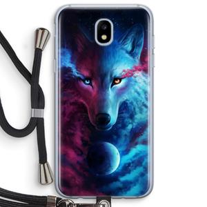 CaseCompany Where Light And Dark Meet: Samsung Galaxy J5 (2017) Transparant Hoesje met koord