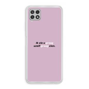 CaseCompany uzelf graag zien: Samsung Galaxy A22 4G Transparant Hoesje