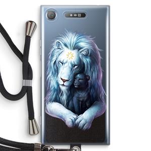 CaseCompany Child Of Light: Sony Xperia XZ1 Transparant Hoesje met koord