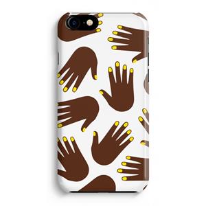 CaseCompany Hands dark: iPhone 8 Volledig Geprint Hoesje