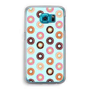 CaseCompany Donuts: Samsung Galaxy S6 Transparant Hoesje