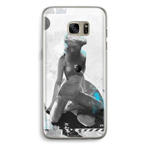 CaseCompany I will not feel a thing: Samsung Galaxy S7 Edge Transparant Hoesje
