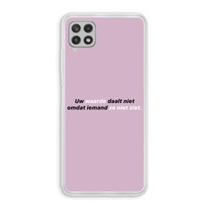 CaseCompany uw waarde daalt niet: Samsung Galaxy A22 4G Transparant Hoesje