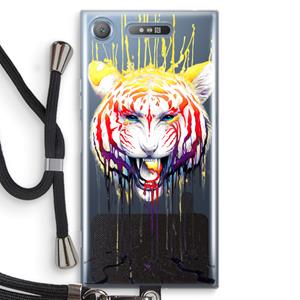 CaseCompany Fading: Sony Xperia XZ1 Transparant Hoesje met koord