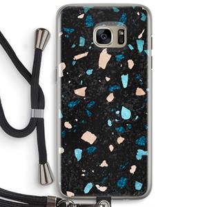 CaseCompany Terrazzo N°11: Samsung Galaxy S7 Edge Transparant Hoesje met koord