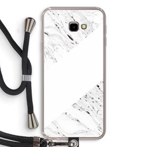 CaseCompany Biggest stripe: Samsung Galaxy J4 Plus Transparant Hoesje met koord