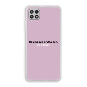 CaseCompany gij beslist: Samsung Galaxy A22 4G Transparant Hoesje