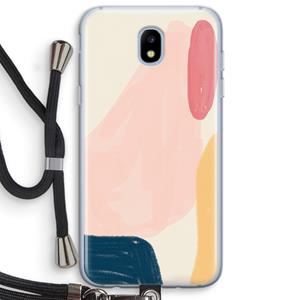 CaseCompany Saturday Flow: Samsung Galaxy J5 (2017) Transparant Hoesje met koord