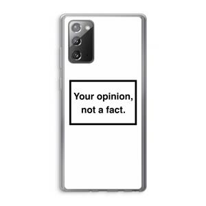CaseCompany Your opinion: Samsung Galaxy Note 20 / Note 20 5G Transparant Hoesje