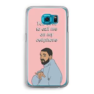 CaseCompany Hotline bling: Samsung Galaxy S6 Transparant Hoesje