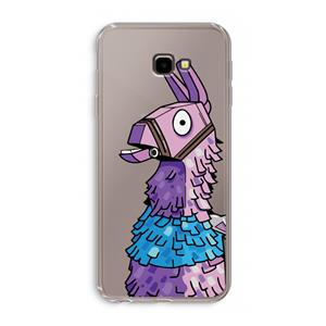 CaseCompany Lama: Samsung Galaxy J4 Plus Transparant Hoesje