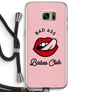 CaseCompany Badass Babes Club: Samsung Galaxy S7 Edge Transparant Hoesje met koord