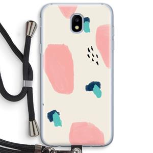 CaseCompany Monday Surprise: Samsung Galaxy J5 (2017) Transparant Hoesje met koord