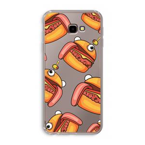 CaseCompany Hamburger: Samsung Galaxy J4 Plus Transparant Hoesje