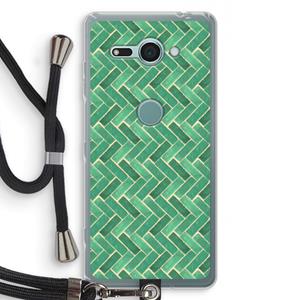 CaseCompany Moroccan tiles 2: Sony Xperia XZ2 Compact Transparant Hoesje met koord