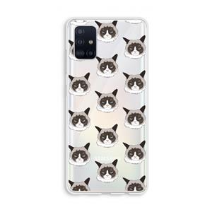 CaseCompany It's a Purrr Case: Galaxy A51 4G Transparant Hoesje