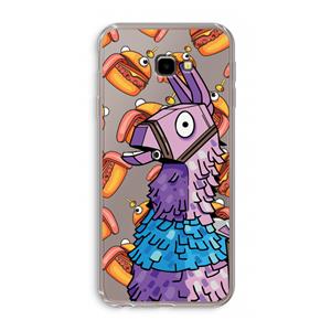 CaseCompany Loot Burger: Samsung Galaxy J4 Plus Transparant Hoesje